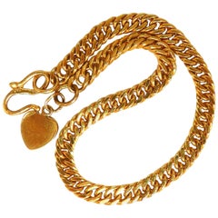 Curb Link Bracelet 22 Karat Gold