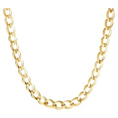 Curb Link Chain Necklace 14K Yellow Gold
