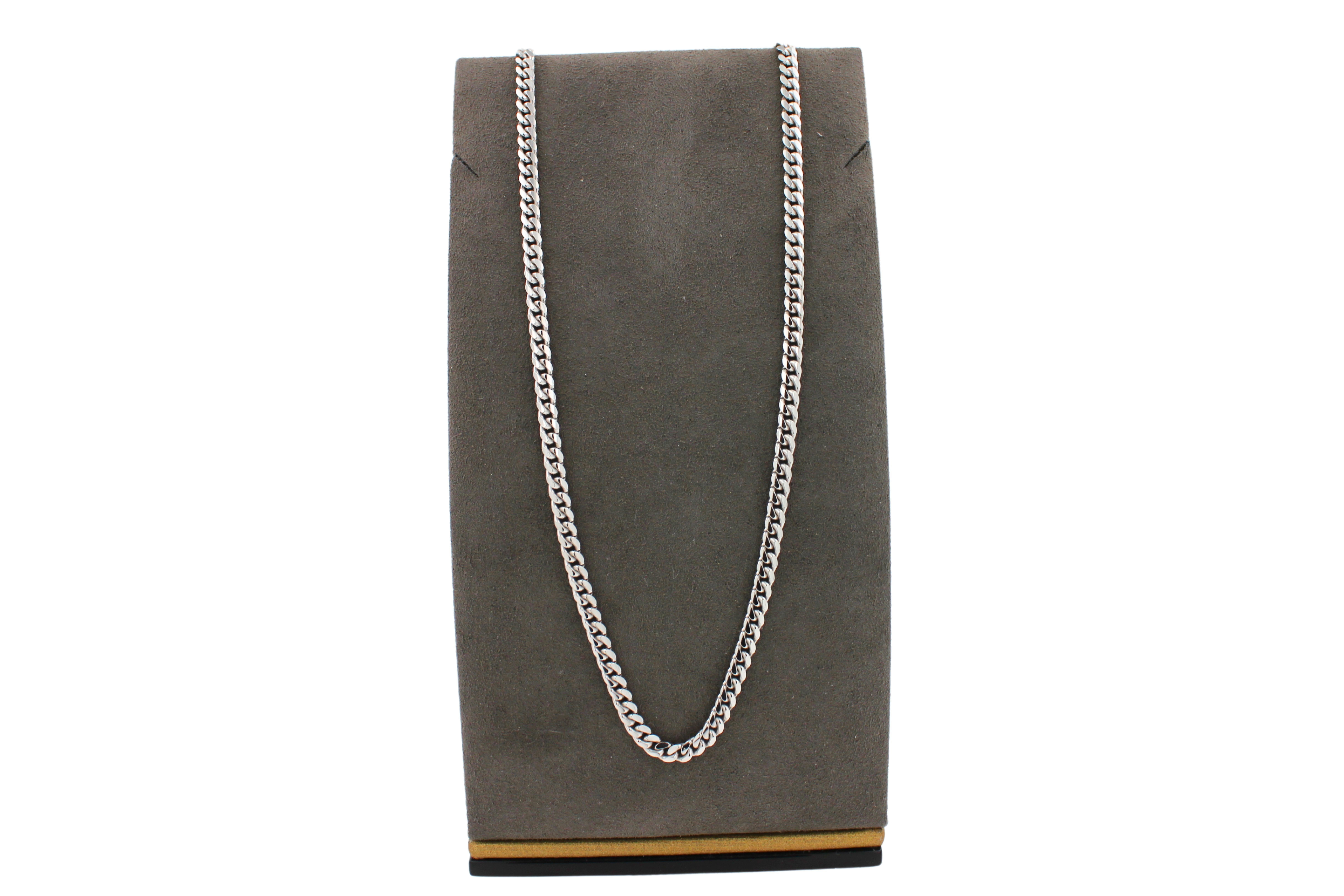 Curb Link Cuban Link Fancy Link 925 Sterling Silver Chain Necklace For Sale 3