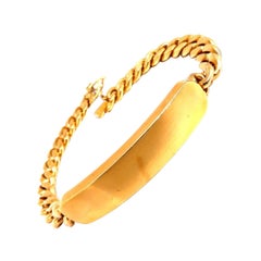 Curb Link ID Tag Bracelet 18kt 50.5 Grams*