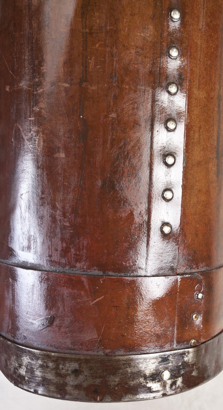 Cured Leather Umbrella Stand at 1stDibs