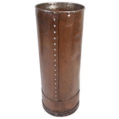 Cured Leather Umbrella Stand