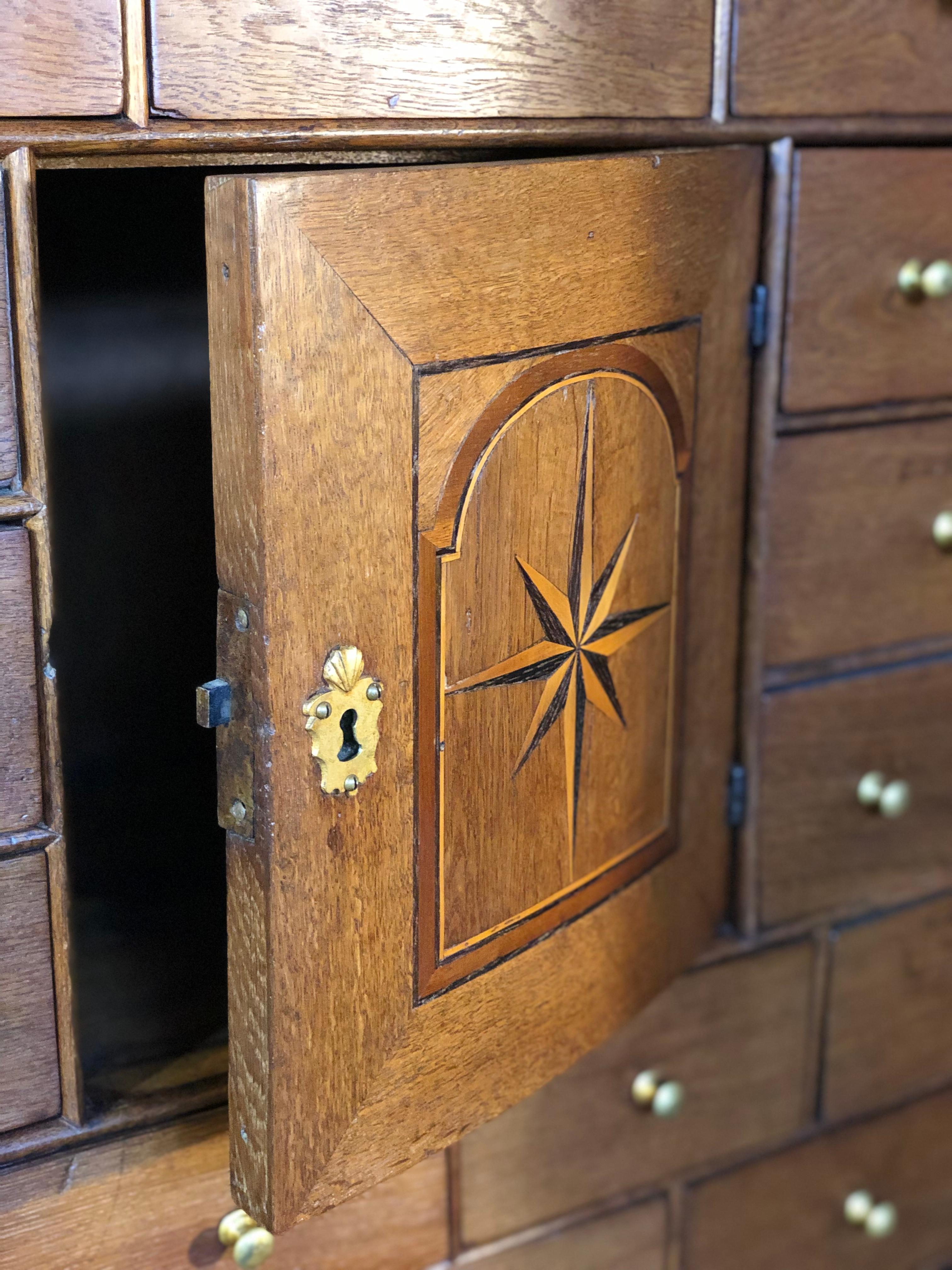 Curiosity Cabinet, Oak, Scandinavian, 18th-Early 19th Century 11