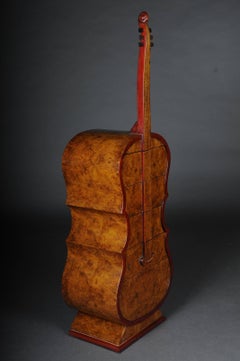 Curious Designer Dresser as Double Bass in Maple Root Veneer