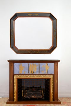 Curious Mid-Century Italian Bar Cabinet Fireplace  1940 ' by Luigi Brusotti