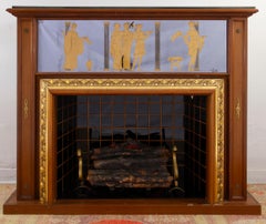 Curioso mueble bar italiano de mediados de siglo Chimenea  1940 ' de Luigi Brusotti