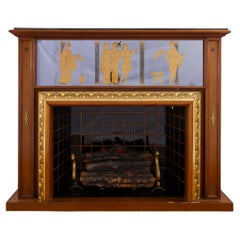 Curious Mid-Century Italian Bar Cabinet Fireplace  1940 ' by Luigi Brusotti