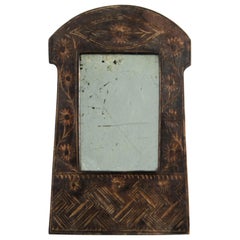 Curious Primitive Mirror, France, circa 1900