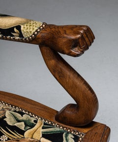 Curious Surrealist Armchair in Cotton Velvet from William Morris