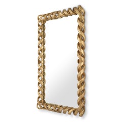 Curl Antique Gold Mirror
