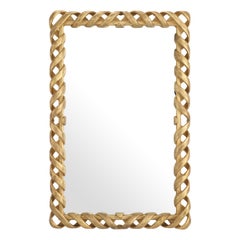 Rizo Espejo Oro Antiguo
