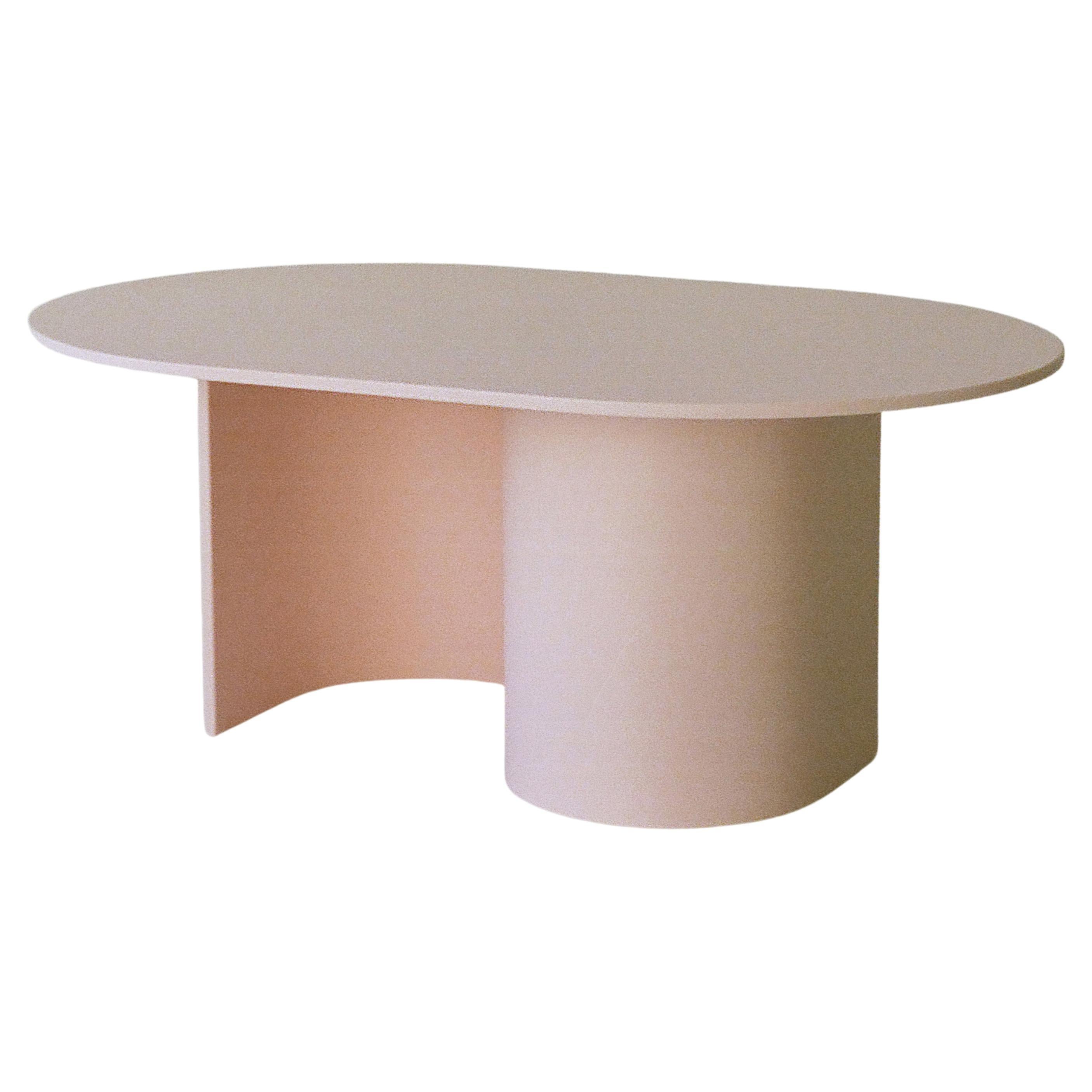 Curl Coffee Table in Thermoformed Solid Surface by Ford Bostwick