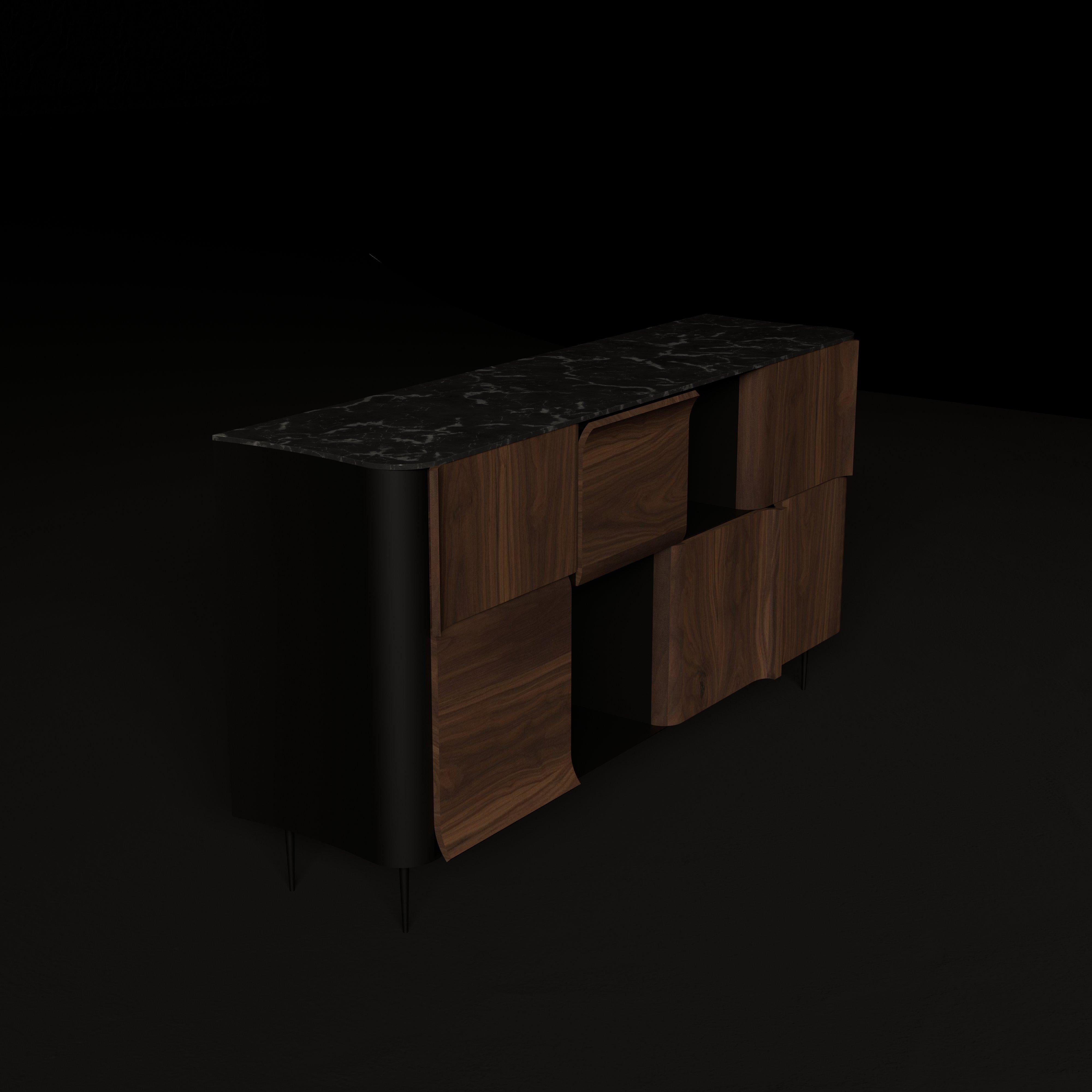 Americano Curl Series Sideboard 2x4 by hm-LI Studio in vendita