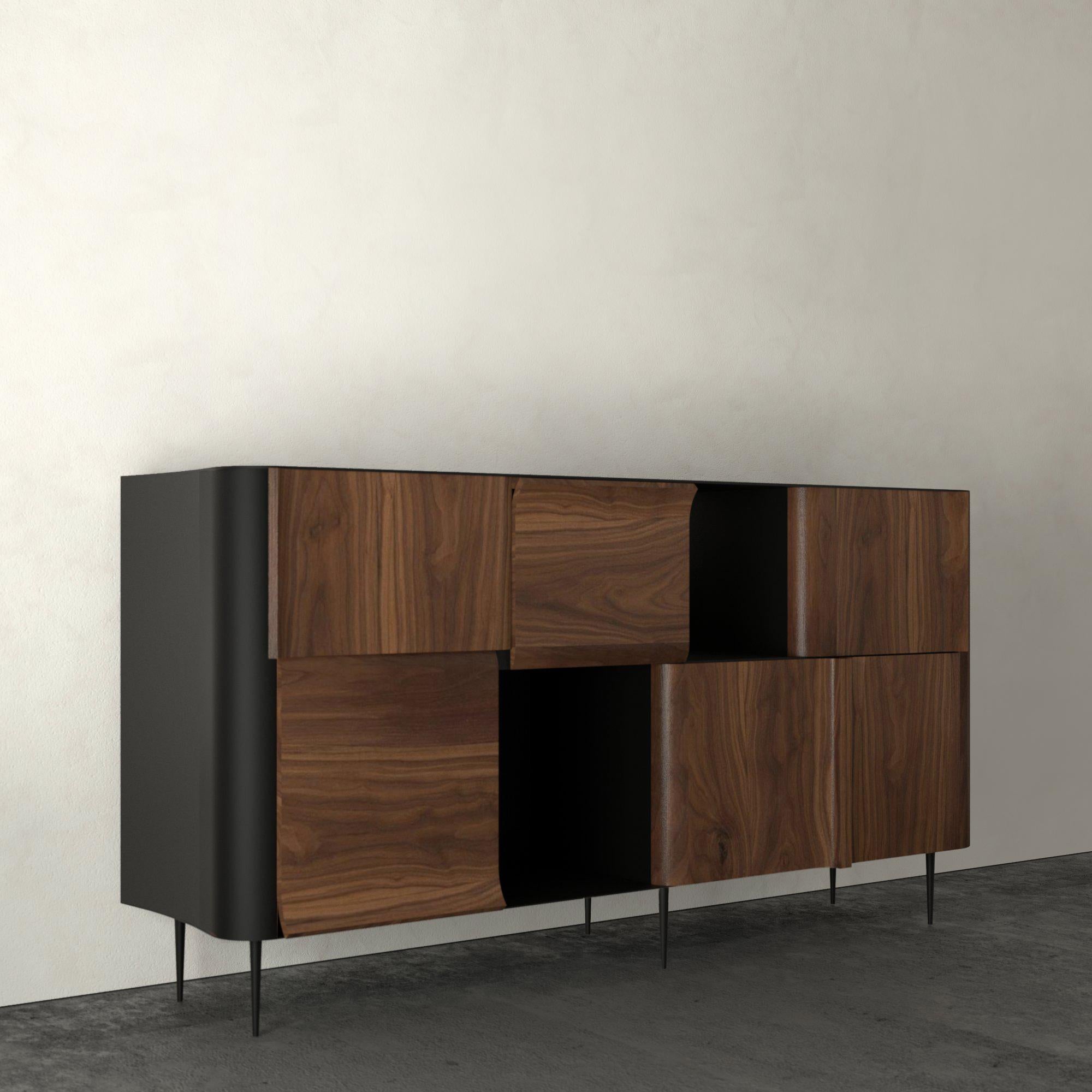 XXI secolo e contemporaneo Curl Series Sideboard 2x4 by hm-LI Studio in vendita