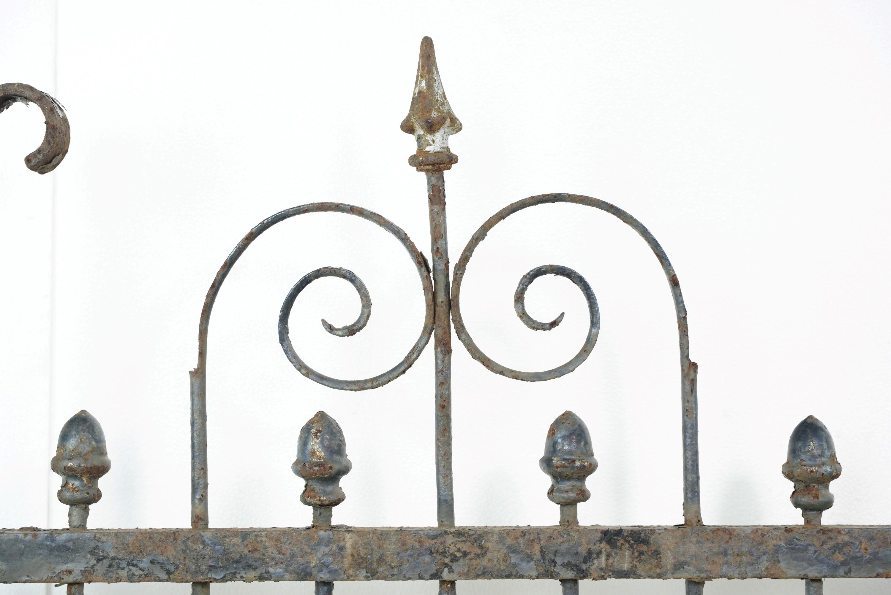 American Curled Bars Wrought Iron 53 in. Privacy Yard Gate For Sale