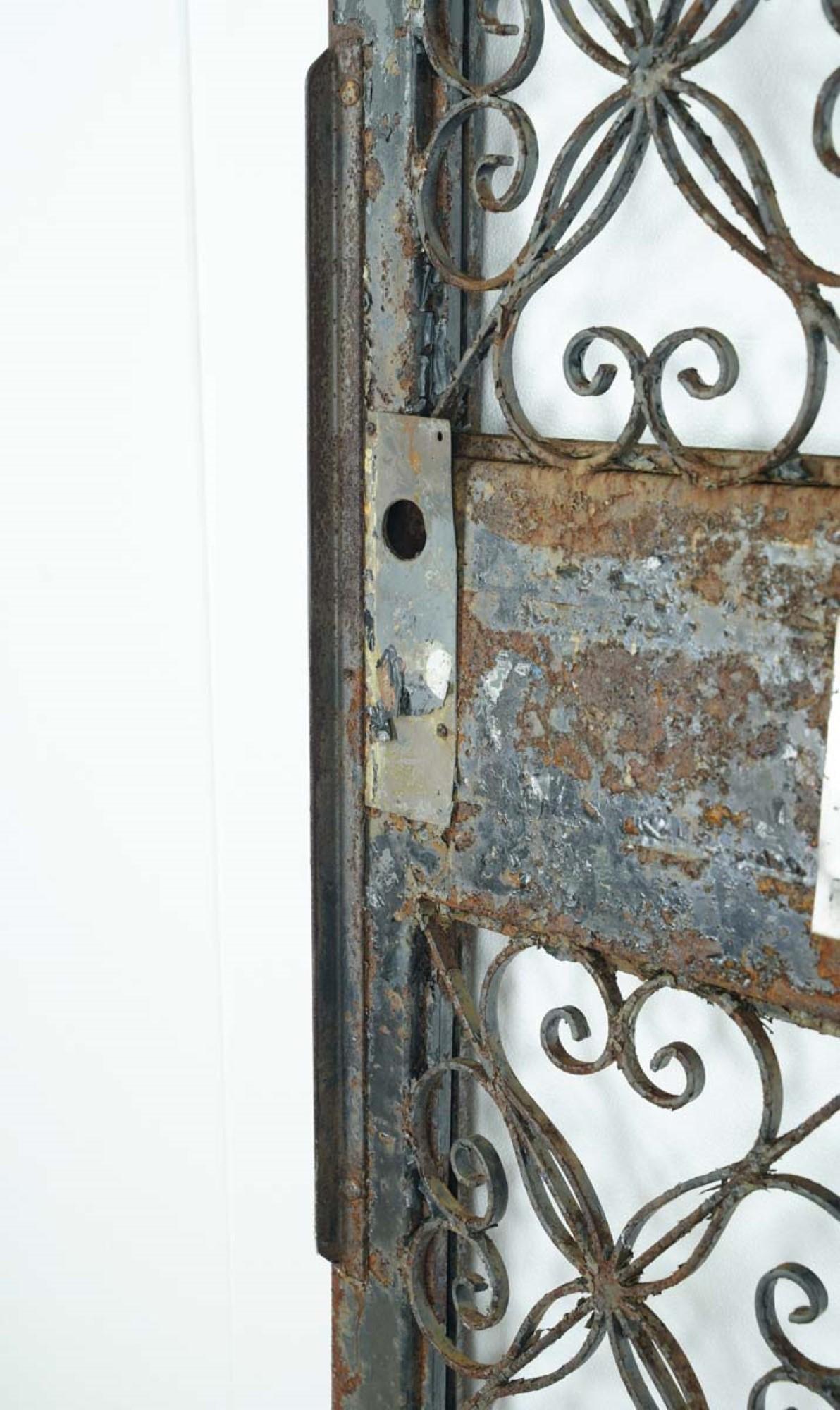 Curled Wrought Iron & Steel Entry Door 83.625 in. x 36 in. 10