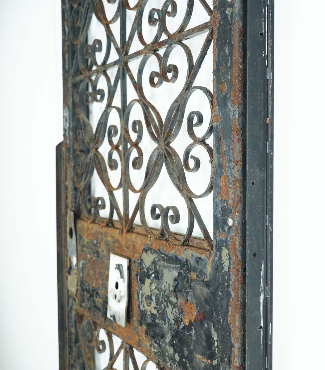 Curled Wrought Iron & Steel Entry Door 83.625 in. x 36 in. 2
