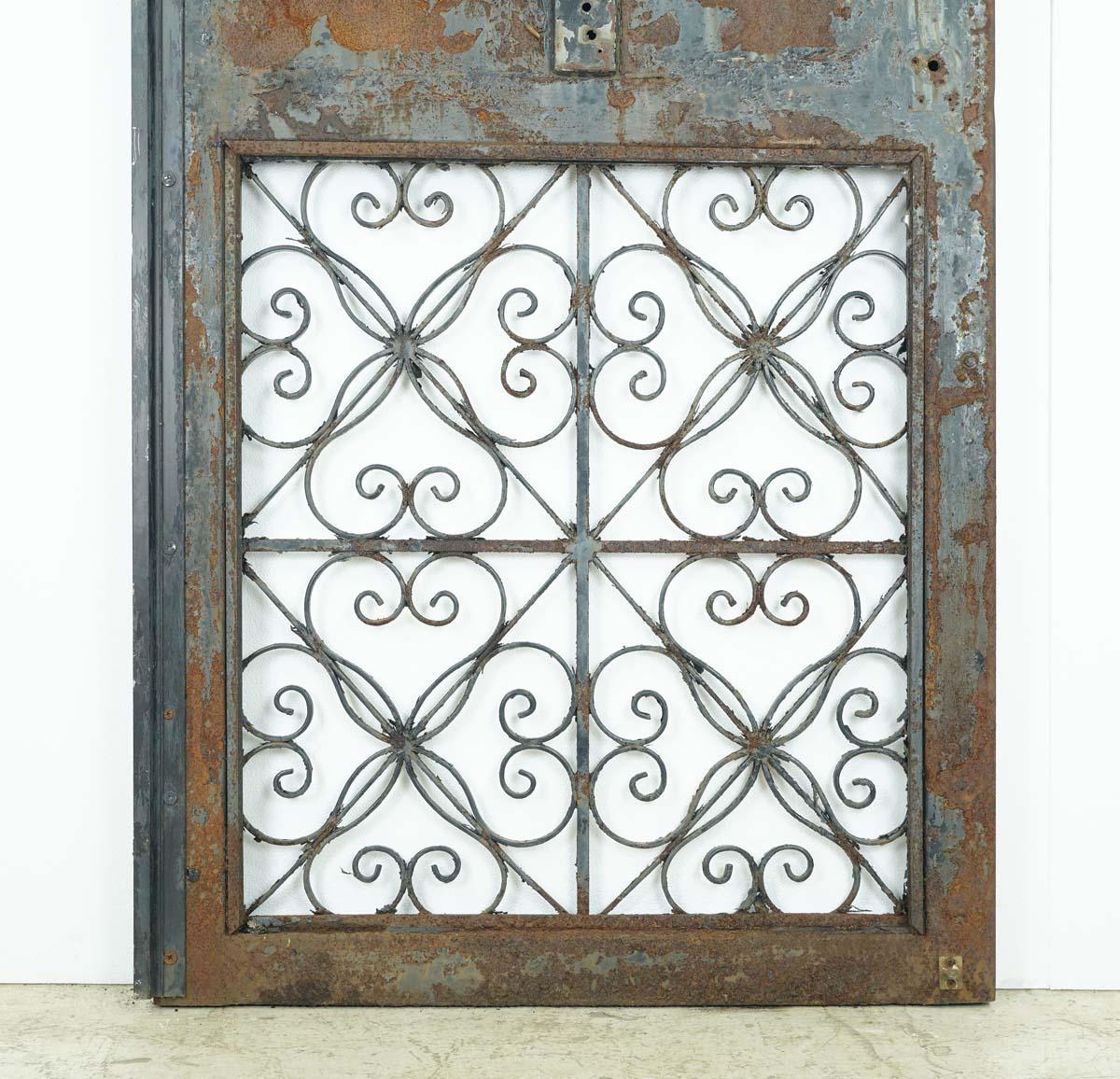 Curled Wrought Iron & Steel Entry Door 83.625 in. x 36 in. 3