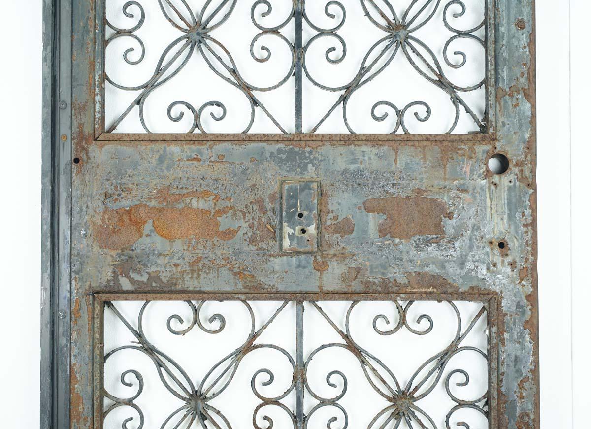 Curled Wrought Iron & Steel Entry Door 83.625 in. x 36 in. 4
