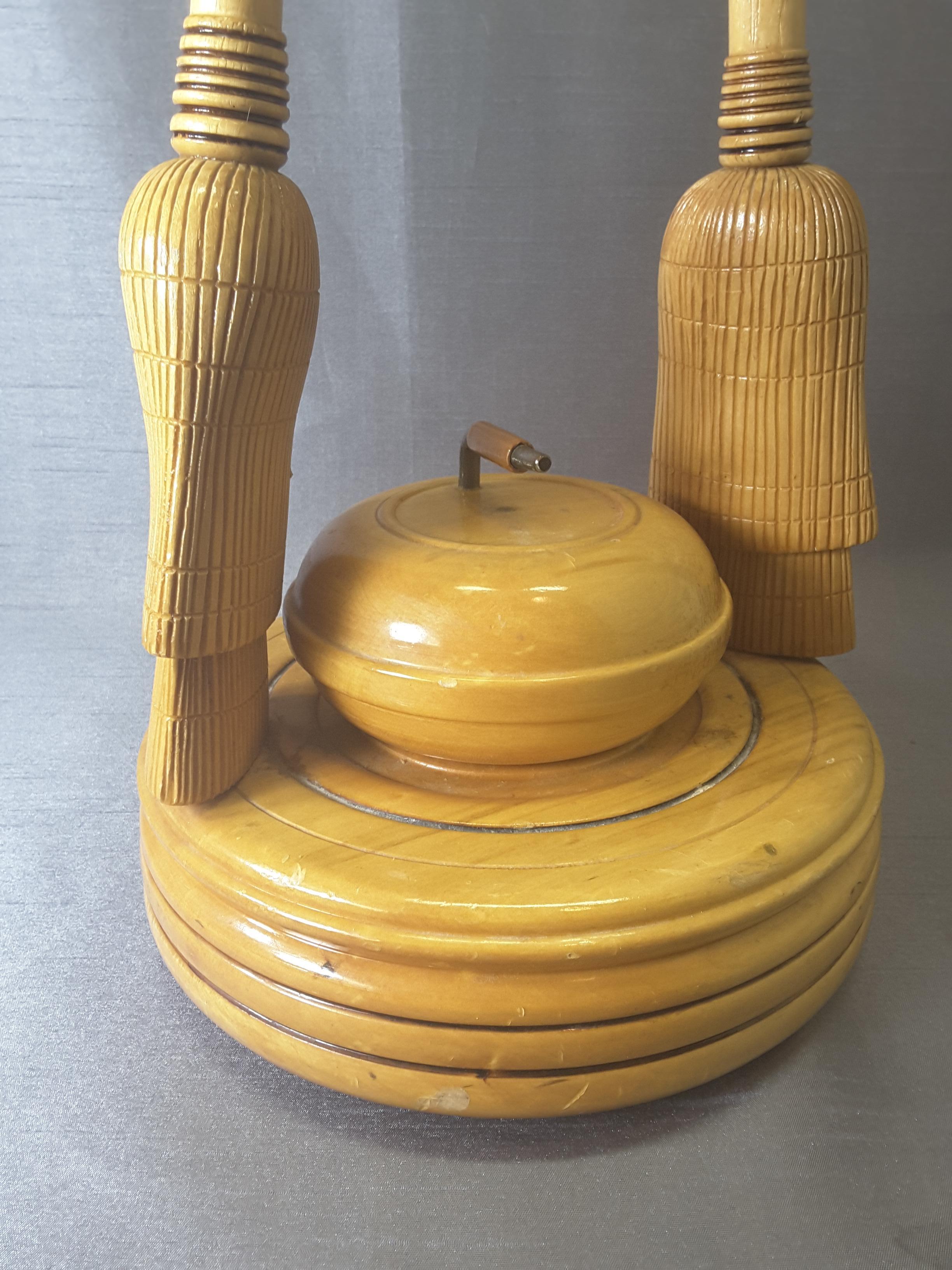 Curling Bonspiel Trophy Stand-Up Ashtray Early, 1960s For Sale 3