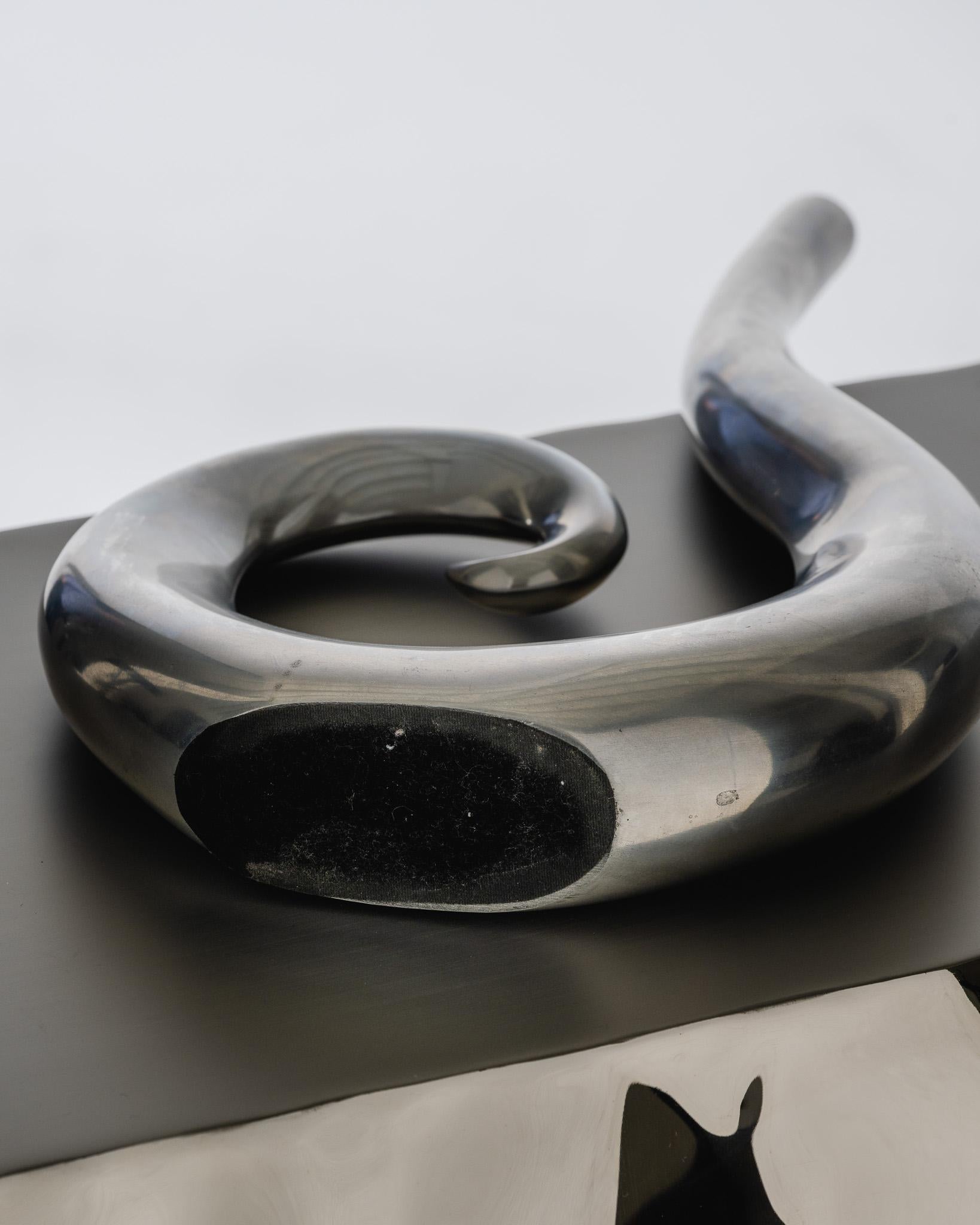 Curly Aluminum Soliflore, 1980s For Sale 2