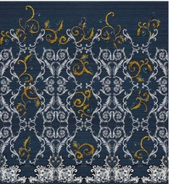 Curly Frills Wall Paper in Fabric also suitable for wet area