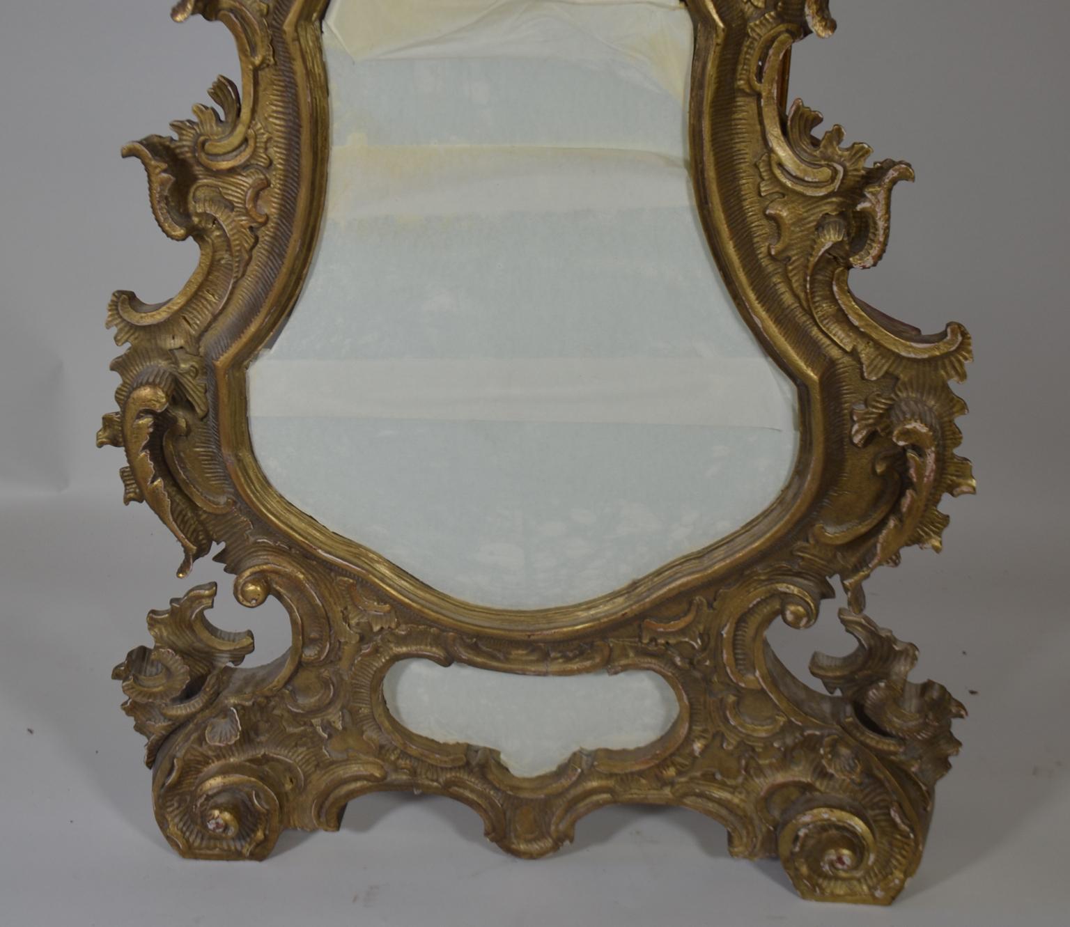 Current Italian Gild Mirror In Excellent Condition For Sale In Vista, CA