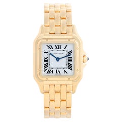 Current Model Cartier Medidum 18k Yellow Gold Panthere Watch WGPN0009