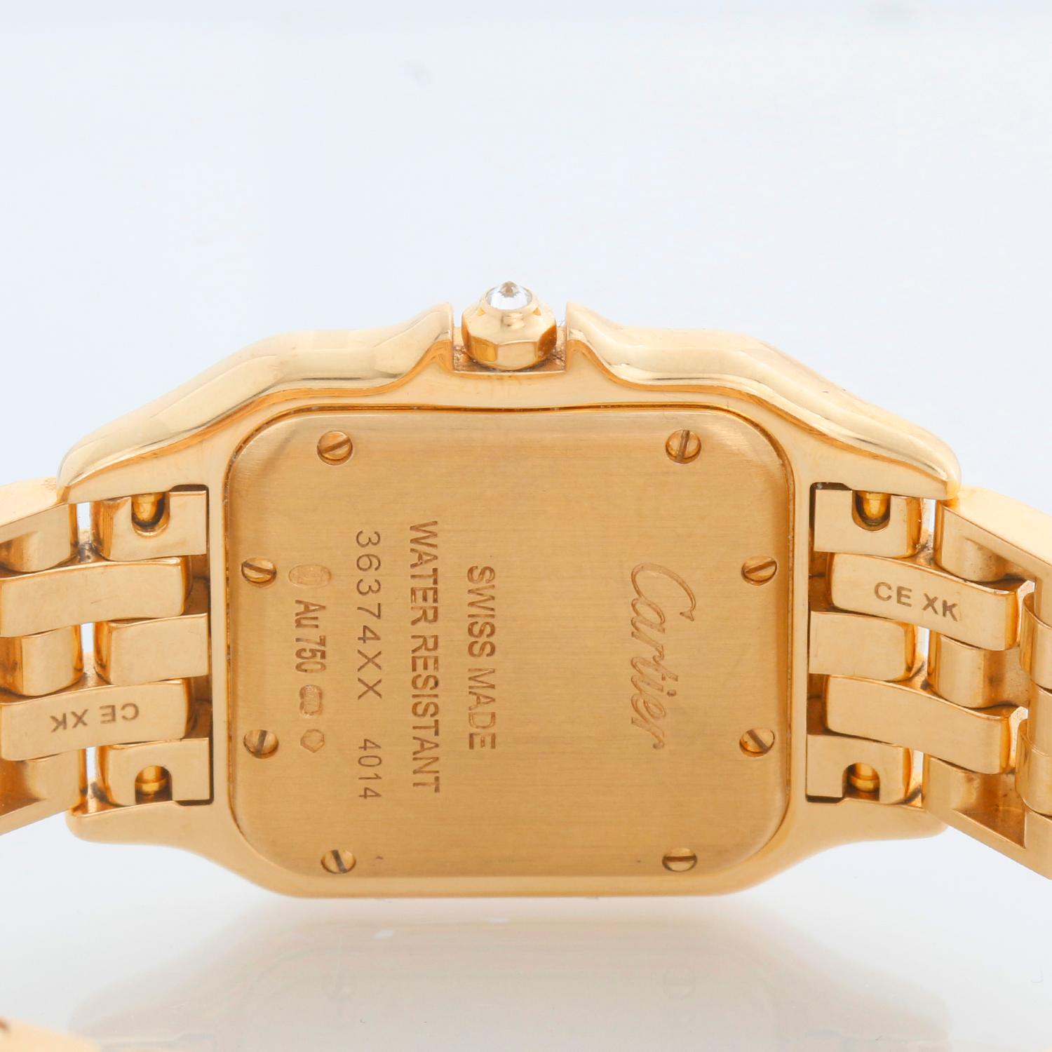 Current Model Cartier Medium 18k Yellow Gold Panthere Watch WJPN0016 für Damen oder Herren im Angebot