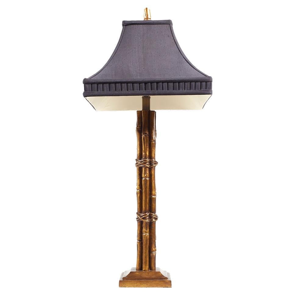 Lampe de table en bambou Currey and Co en vente