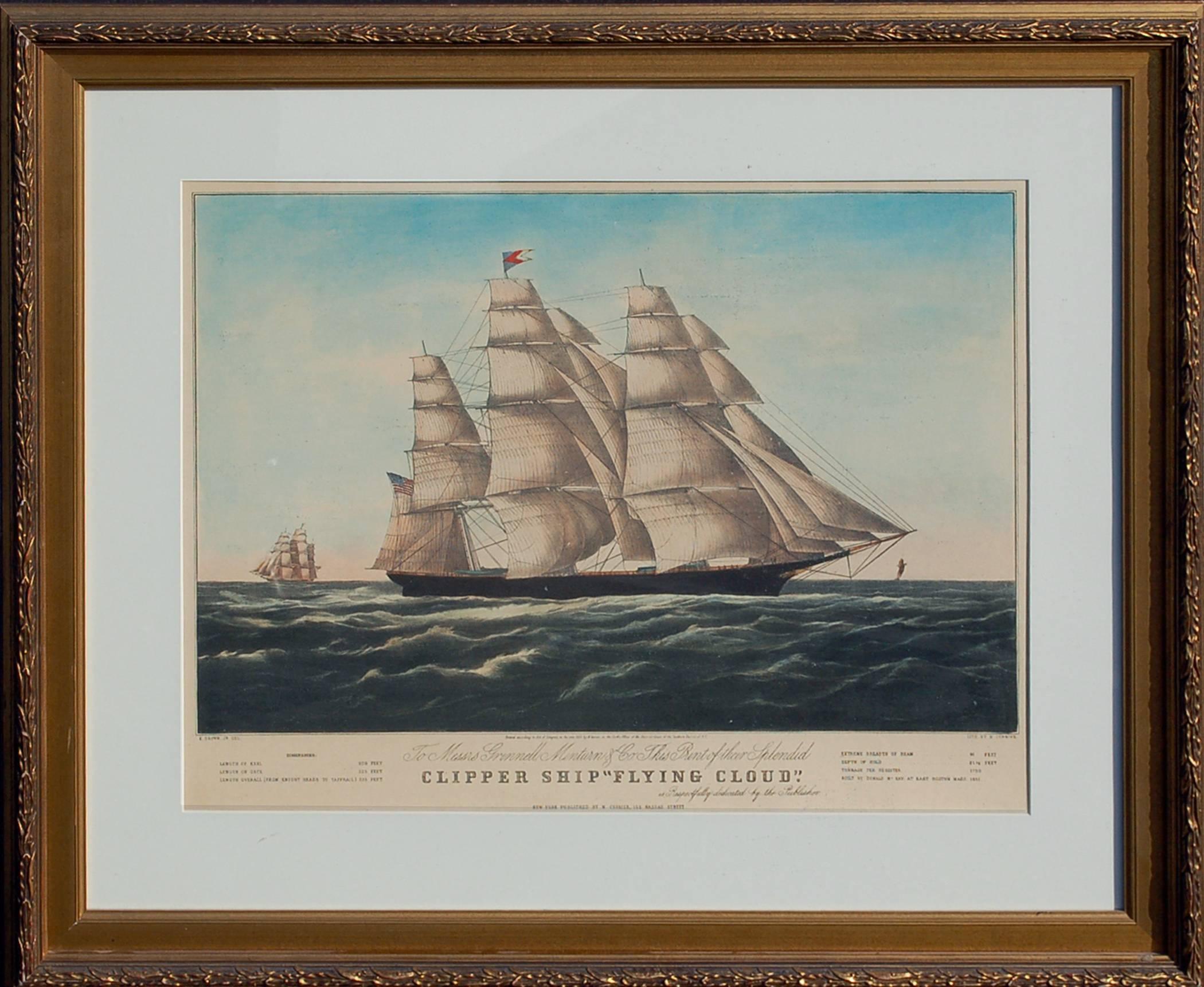Clipper Ship Flying Cloud - Print by Currier & Ives