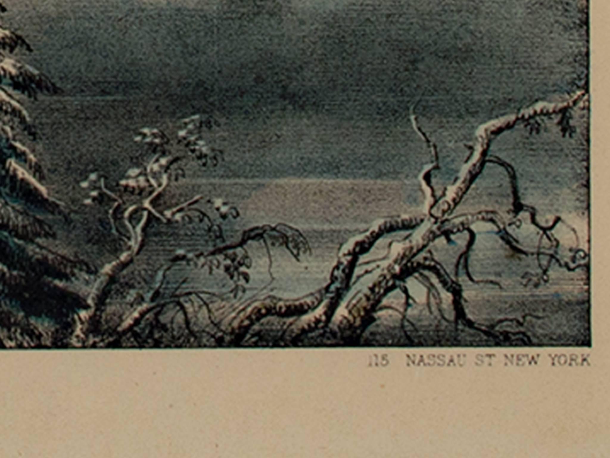 currier and ives wallpaper