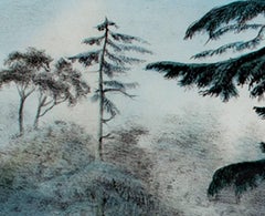 "The Hunter's Shanty in the Adirondacks, " Hand-Colored Litho. by Currier & Ives