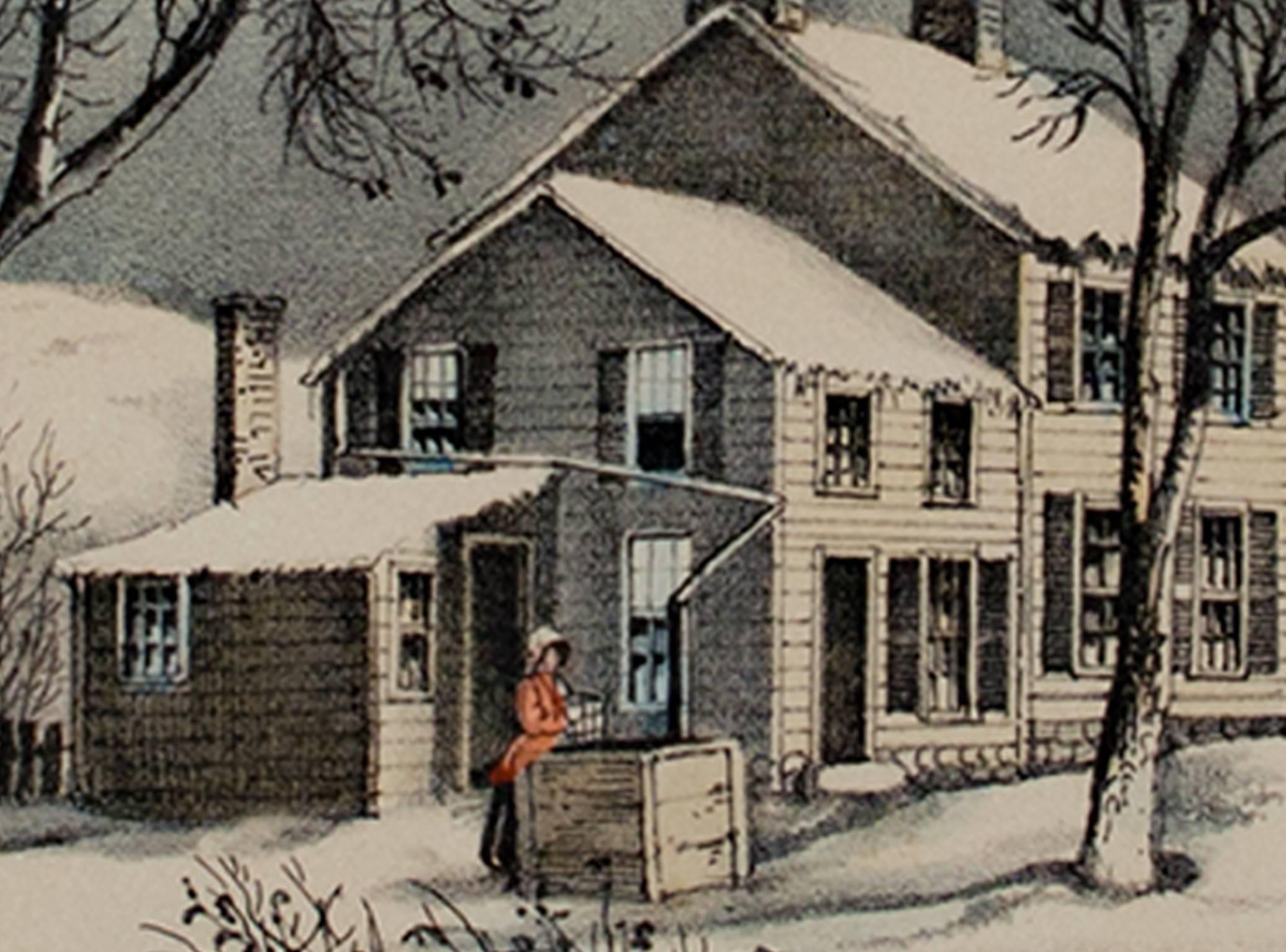 currier and ives winter in the country