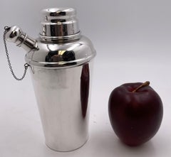 Currier & Roby Sterling Silver Cocktail Shaker in Mid-Century Modern Style