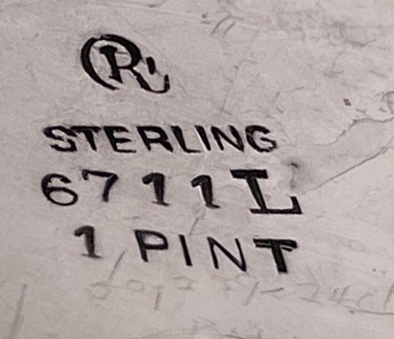 Currier & Roby Sterling Silber Cocktail Shaker Mid-Century Modern Style 1 Pint (20. Jahrhundert) im Angebot