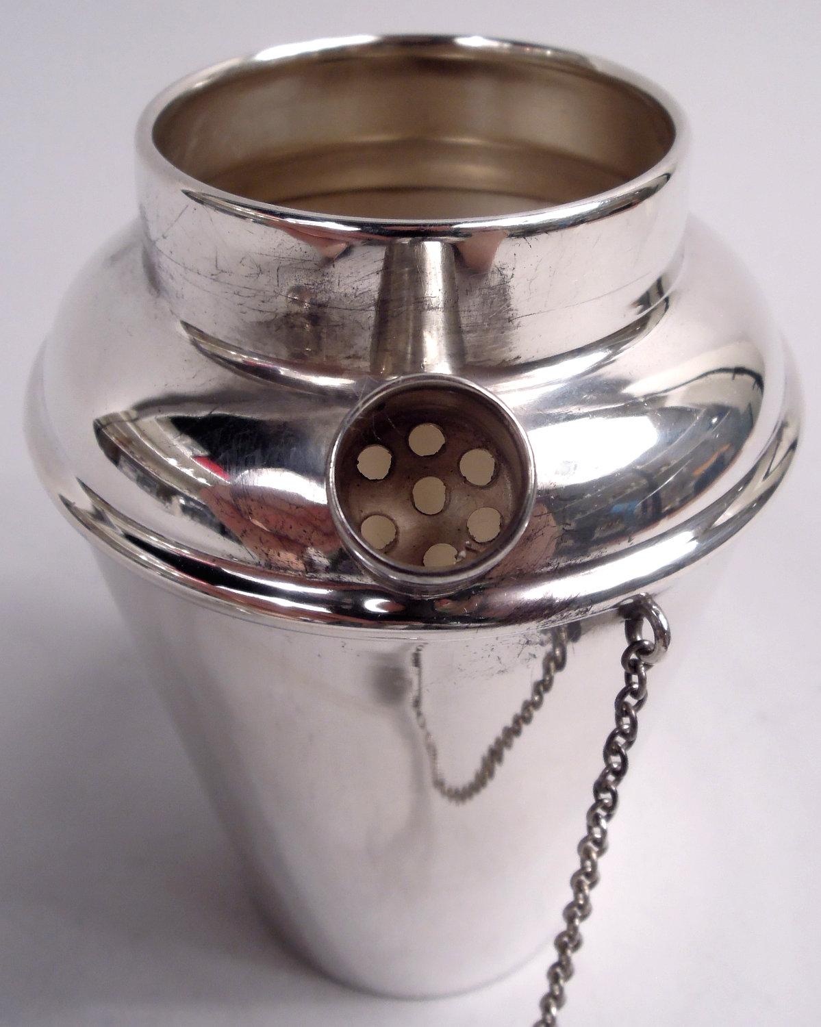 Moderno Currier & Roby - Mini Martini Solo Shaker moderno in argento sterling in vendita