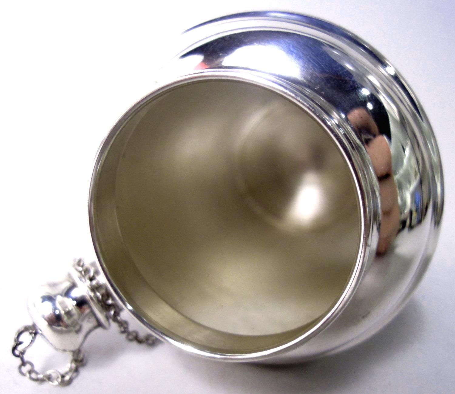 Argento 925 Currier & Roby - Mini Martini Solo Shaker moderno in argento sterling in vendita