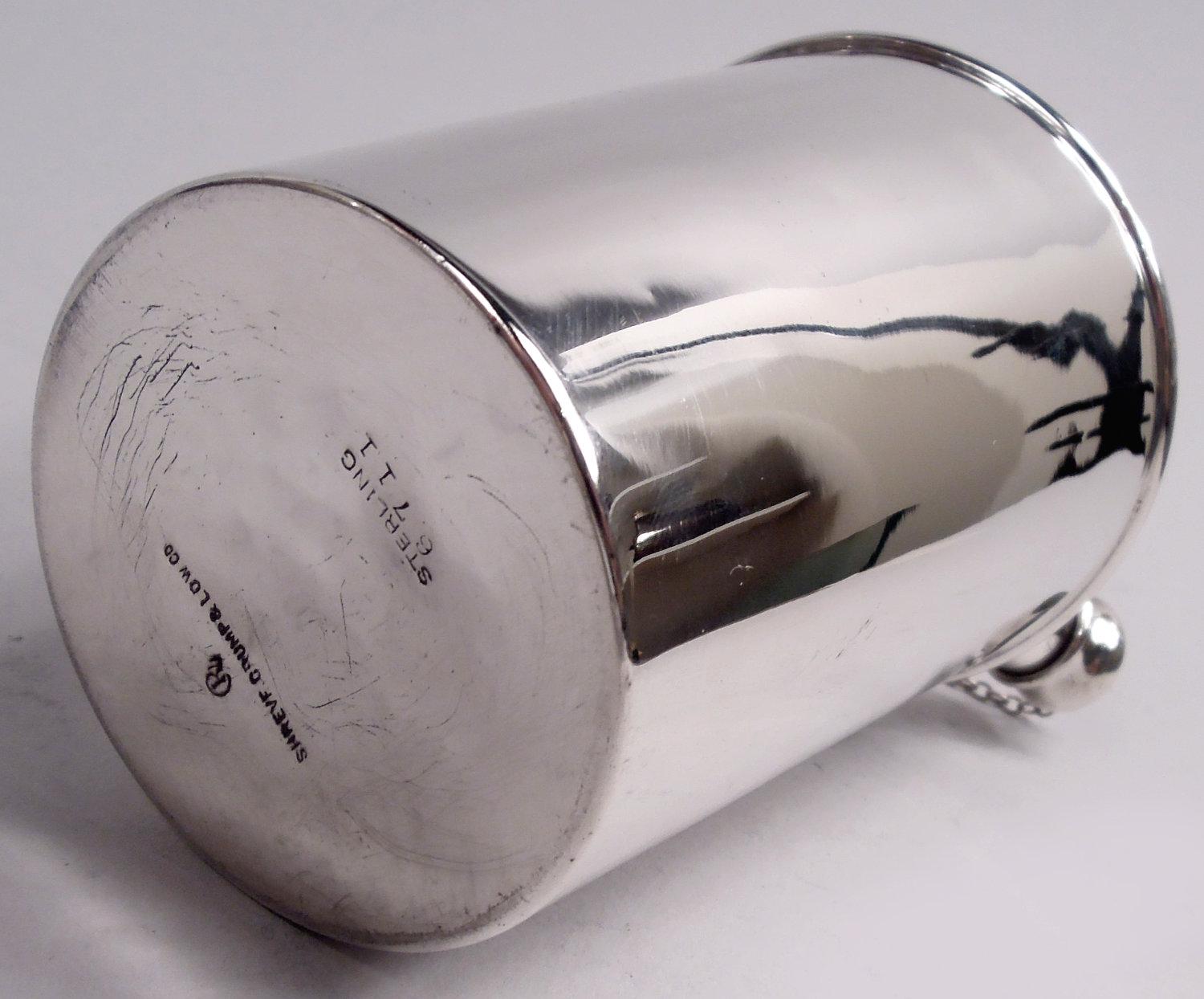 Currier & Roby - Mini Martini Solo Shaker moderno in argento sterling in vendita 1
