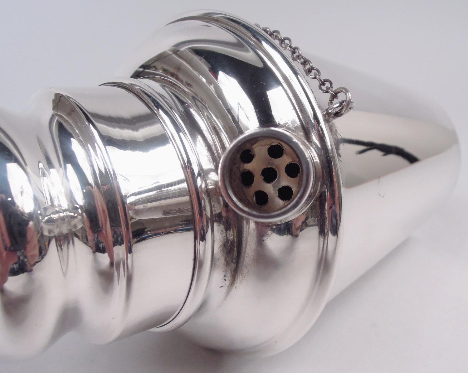 Currier & Roby - Mini Martini Solo Shaker moderno in argento sterling 2