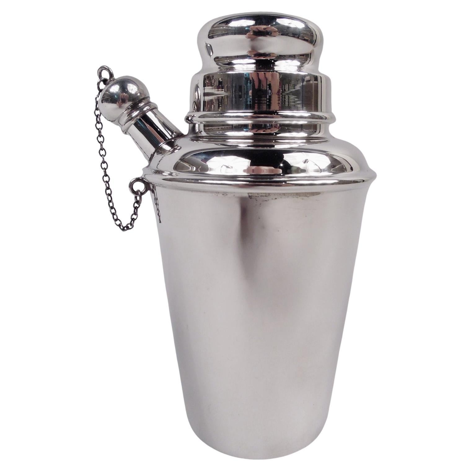 Currier & Roby - Mini Martini Solo Shaker moderno in argento sterling