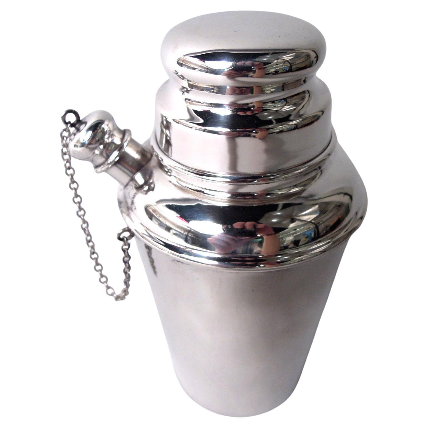 Currier & Roby - Mini Martini Solo Shaker moderno in argento sterling