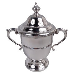 Currier & Roby Traditional Classical Sterling Silver Covered Urn