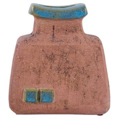 Curt Addin, own workshop, Swedish ceramicist. Unique ceramic vase.