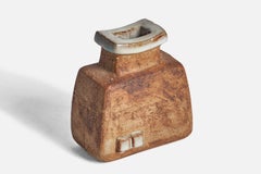 Curt Addin, Vase, Steingut, Schweden, 1970er Jahre