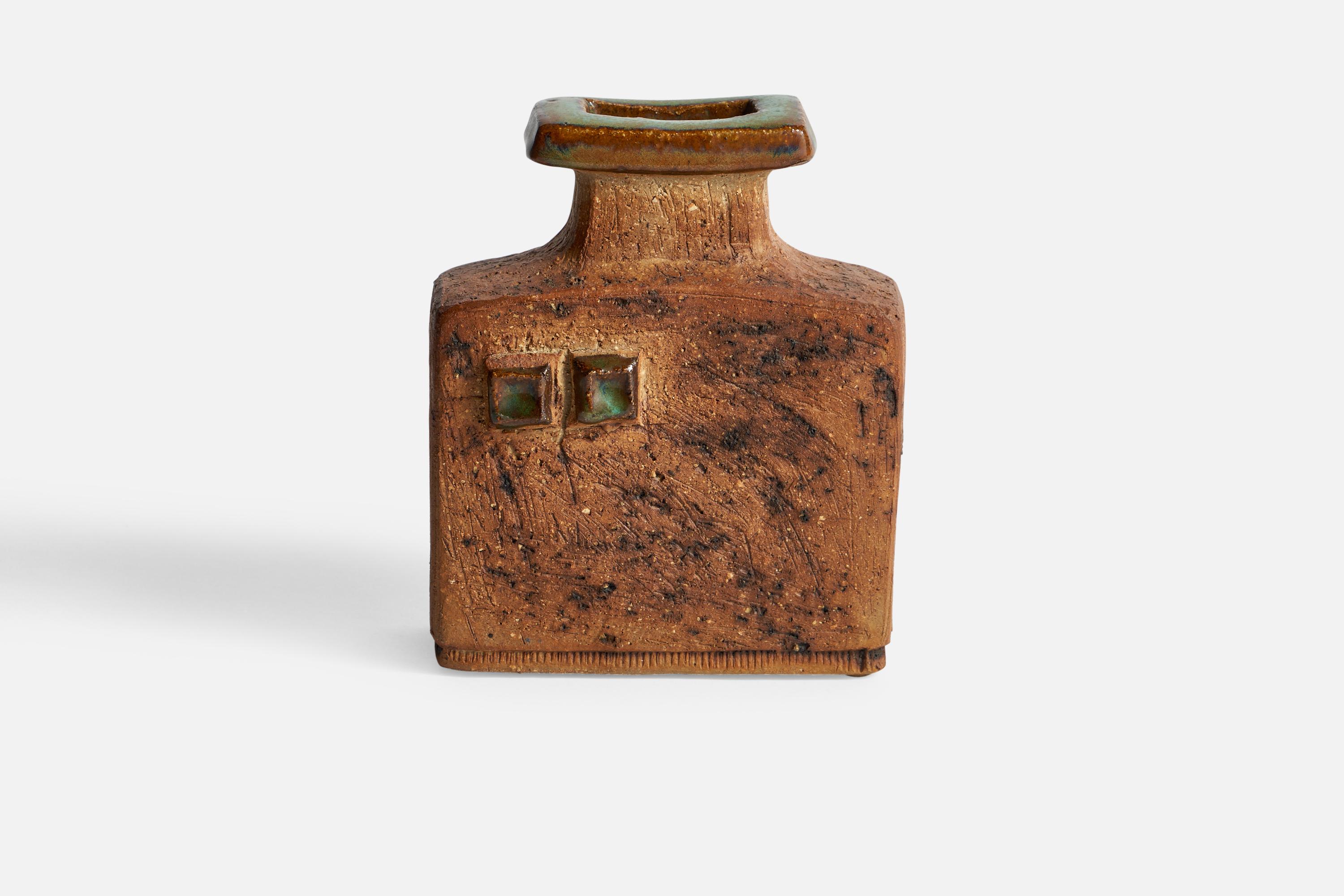 Swedish Curt Addin, Vase, Stoneware, Sweden, 1970s For Sale