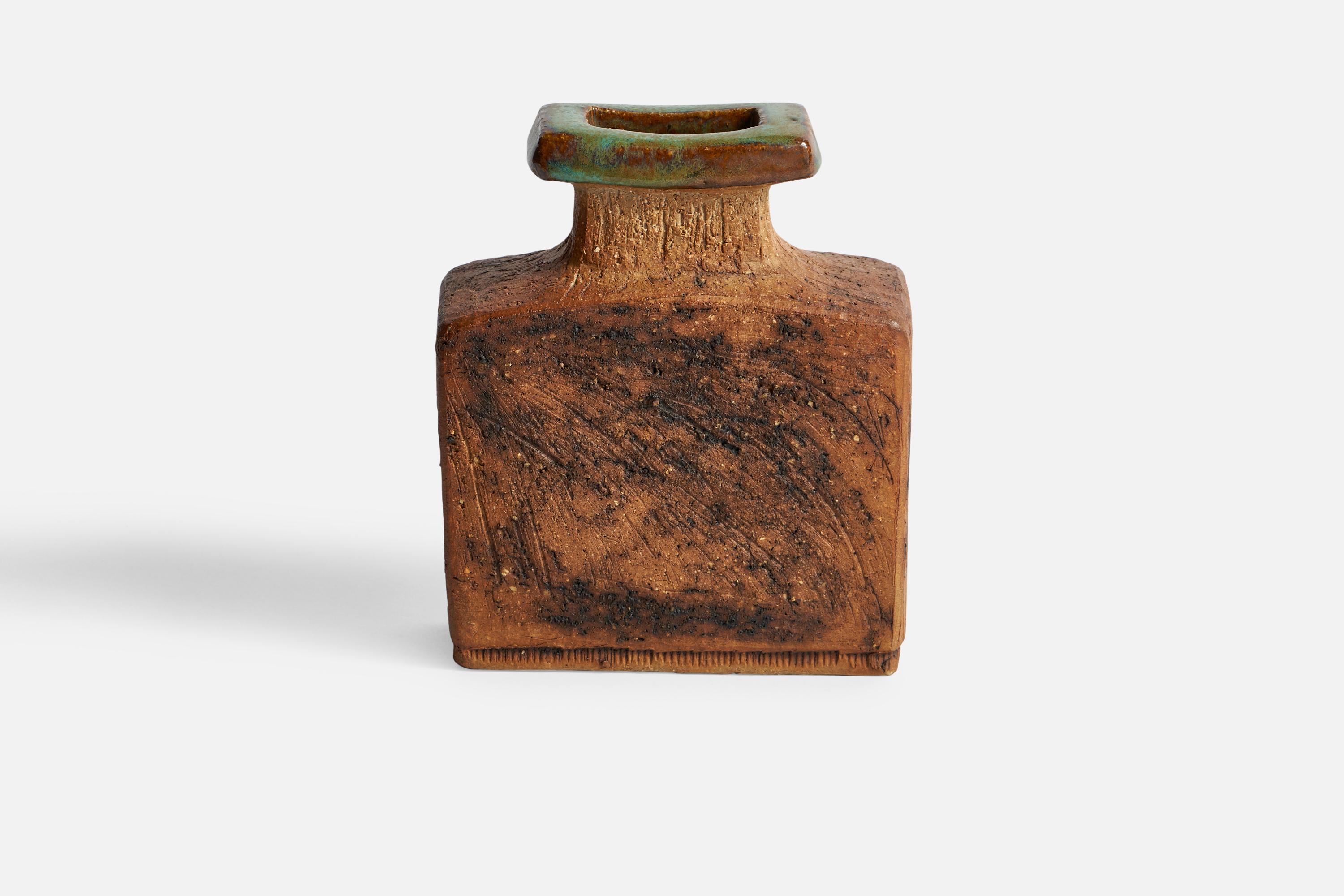 Late 20th Century Curt Addin, Vase, Stoneware, Sweden, 1970s For Sale