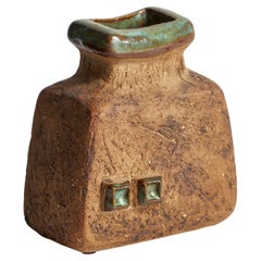 Curt Addin, Vase, Steingut, Schweden, 1970er Jahre