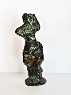 Curt Beckmann, Figure drapée, bronze, Abstraction allemande, Sécession rhénane