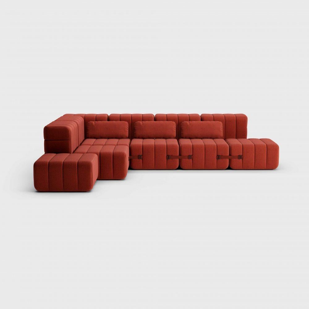 Modern Curt Cushion, Dama - 0058 'Red' For Sale